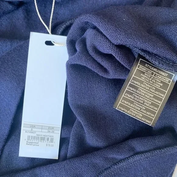 NWT BB Dakota Under The Hood Hoodie Navy Heather - Picture 11 of 11